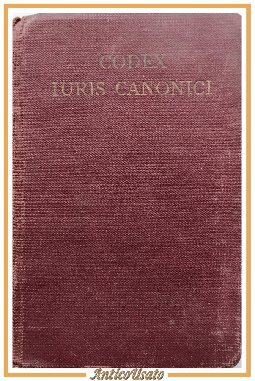 CODEX IURIS CANONICI PII X Pontificis Maximi 1933 Polyglottis Vaticanis …