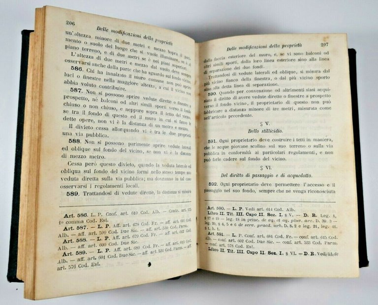 CODICE CIVILE con referenze volume V di Gianzana 1887 UTET …