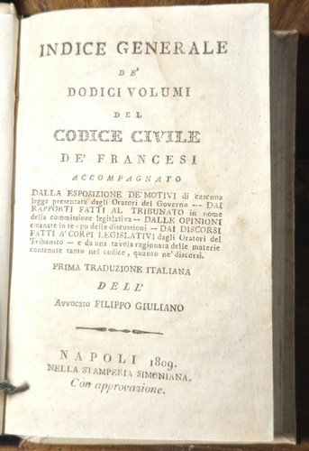 CODICE CIVILE DE FRANCESI 1806 completa 13 volumi napoleonico libro …