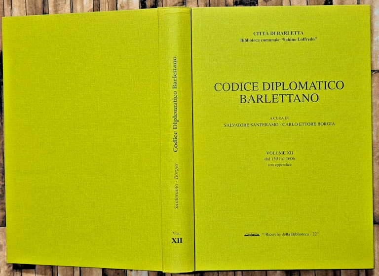 CODICE DIPLOMATICO BARLETTANO Volume XII dal 1591 al 1606 con … | Immagine Gallery 3