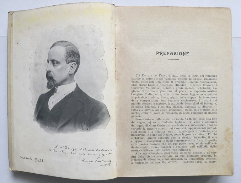 COL FERRO E COL FUOCO di Enrico Sienkievicz 1909 Editrice …