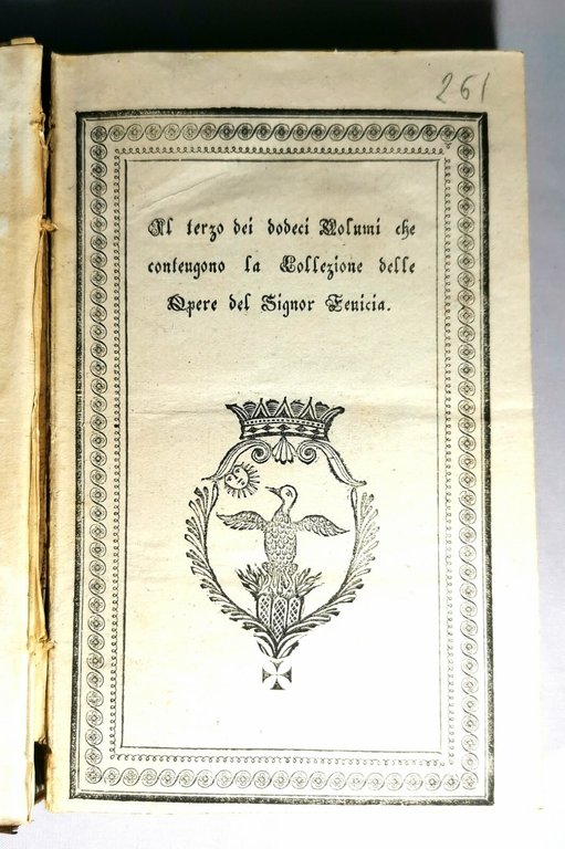 COLLEZIONE DELLE OPERE di Salvatore Fenicia volume III Trani Cannone …