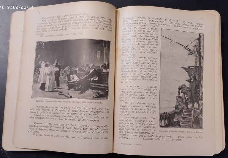 COLLEZIONE SCOLASTICA MONDADORI 1926 Libro scolastico fascismo sussidiario