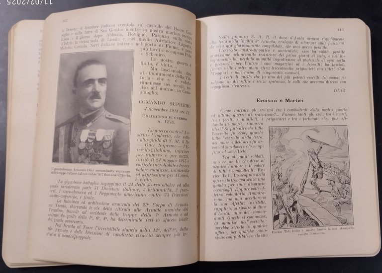 COLLEZIONE SCOLASTICA MONDADORI 1926 Libro scolastico fascismo sussidiario