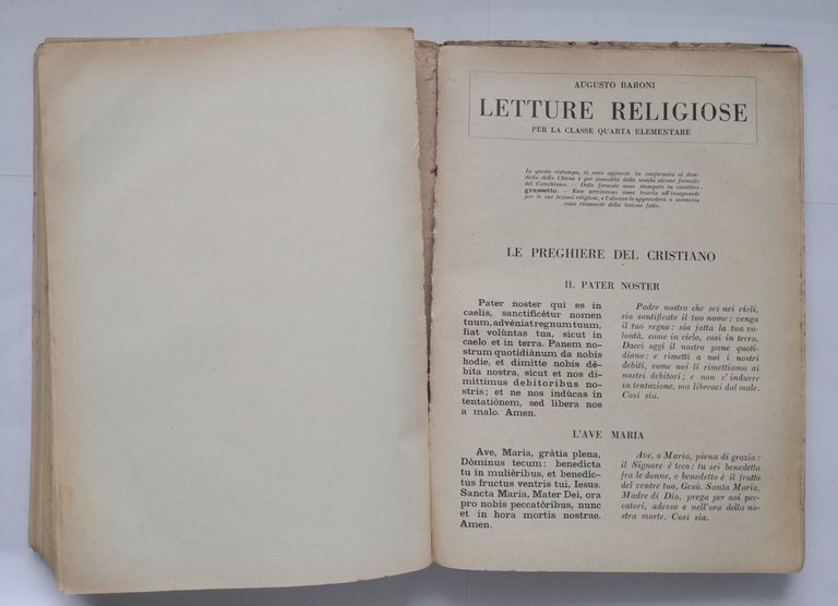 COLLEZIONE SCOLASTICA MONDADORI classe quarta 1925 Mondadori