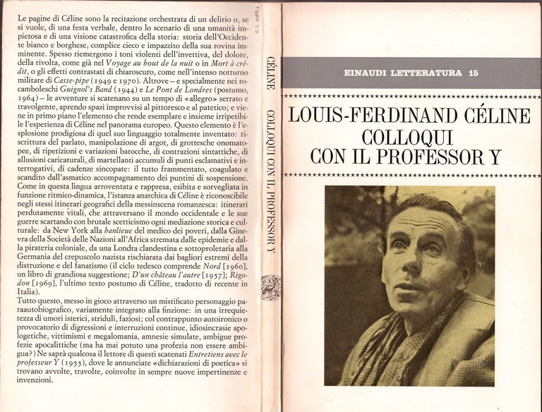 COLLOQUI CON IL PROFESSOR Y di Louis Ferdinand Celine 1971 …
