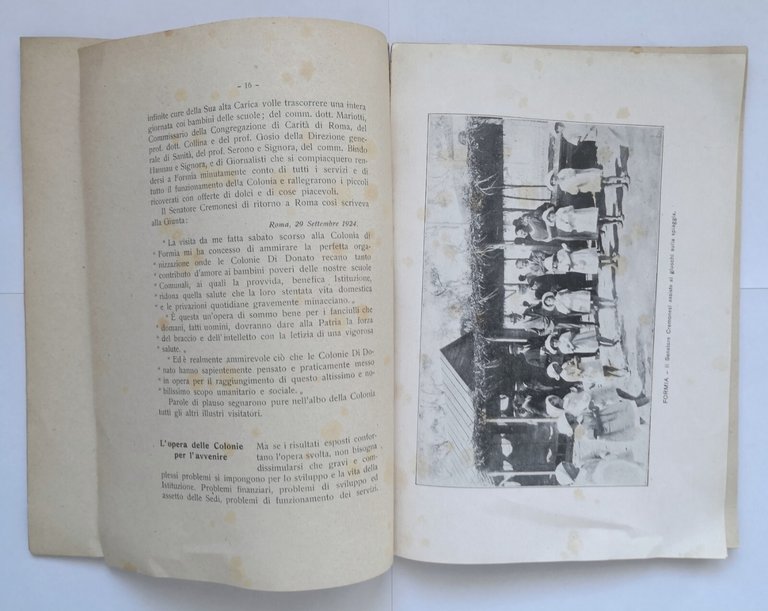 COLONIE ESTIVE FEDERICO DI DONATO 1925 per alunni scuole comunali … | Immagine Gallery 5