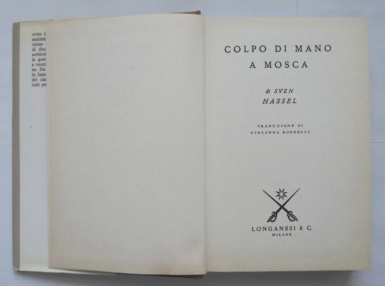 COLPO DI MANO A MOSCA di Sven Hassel 1976 Longanesi …
