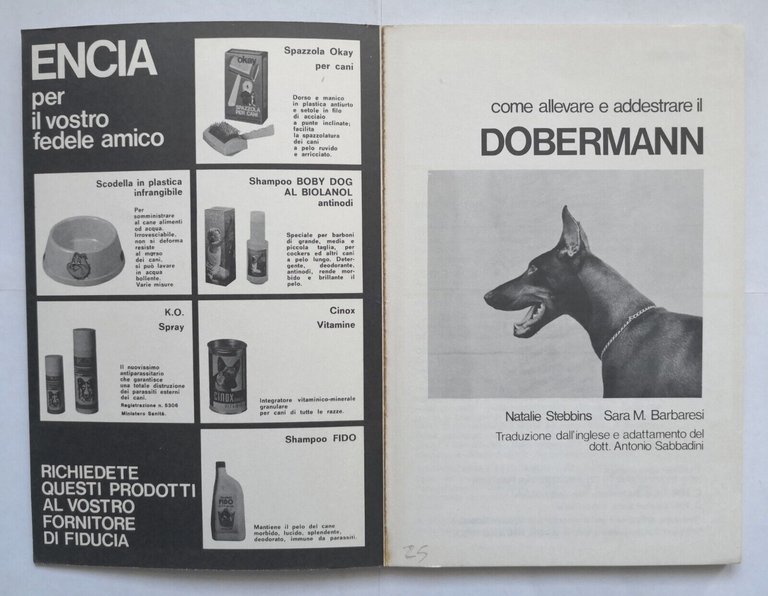 COME ALLEVARE E ADDESTRARE IL DOBERMANN di Stebbins e Barbaresi …