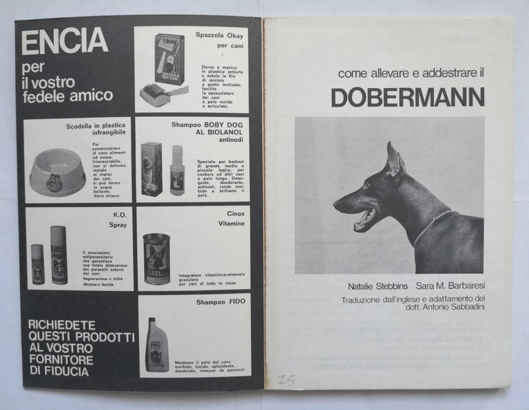 COME ALLEVARE E ADDESTRARE IL DOBERMANN di Stebbins e Barbaresi …