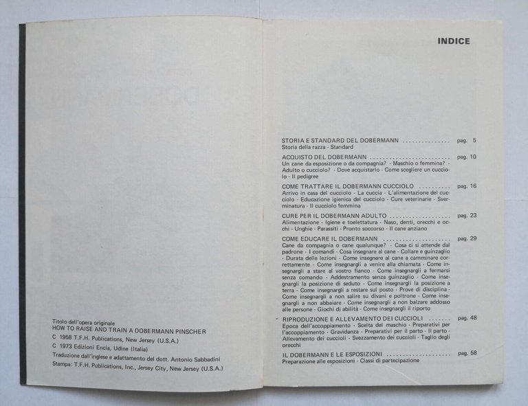 COME ALLEVARE E ADDESTRARE IL DOBERMANN di Stebbins e Barbaresi …