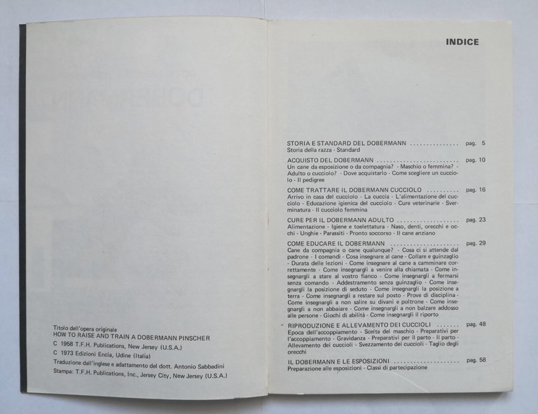 COME ALLEVARE E ADDESTRARE IL DOBERMANN di Stebbins e Barbaresi …
