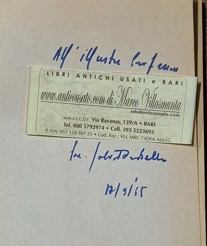 Come Fanciulli Di Salvatore Bello 1965 galatina Libro Dedica Autografa …