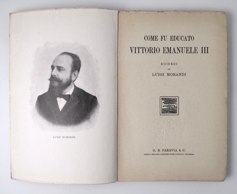 COME FU EDUCATO VITTORIO EMANUELE II di Luigi Morandi 1930 …