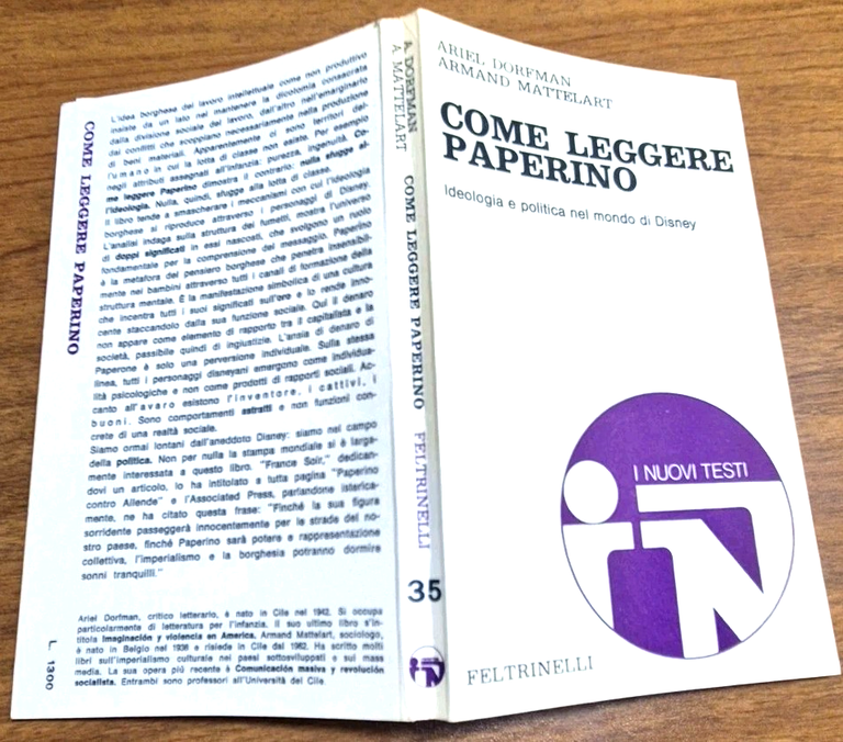 COME LEGGERE PAPERINO di Dorfman e Mattelart 1972 Feltrinelli Libro …