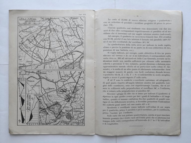COME SI LEGGE LA CARTA TOPOGRAFICA di Federico Romero 1930 …