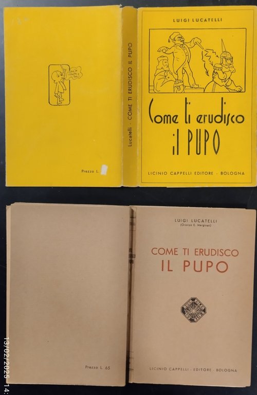 COME TI ERUDISCO IL PUPO di Luigi Lucatelli 1945 Cappelli …