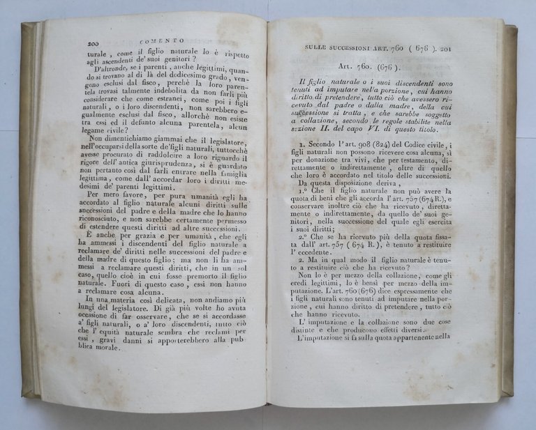 COMENTO SULLA LEGGE DELLE SUCCESSIONI di Chabot Volume 3 e …