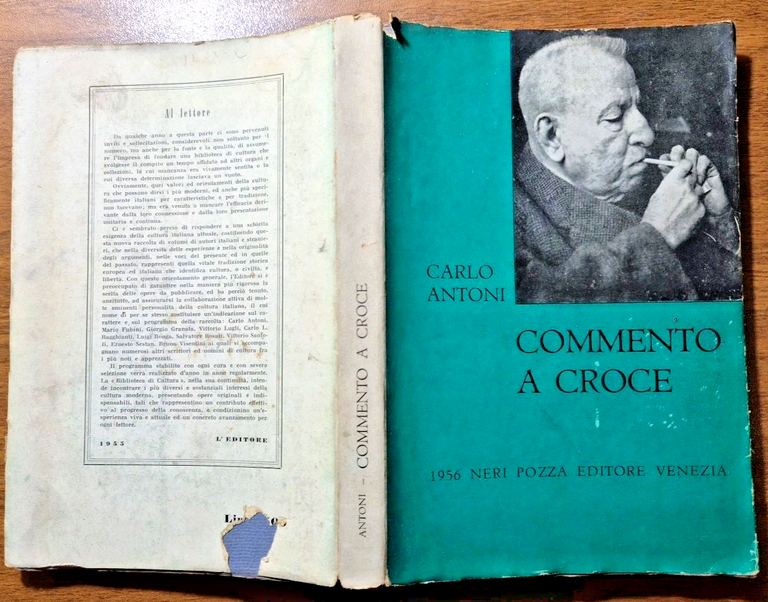 COMMENTO A CROCE di Carlo Antoni 1956 Neri Pozza libro