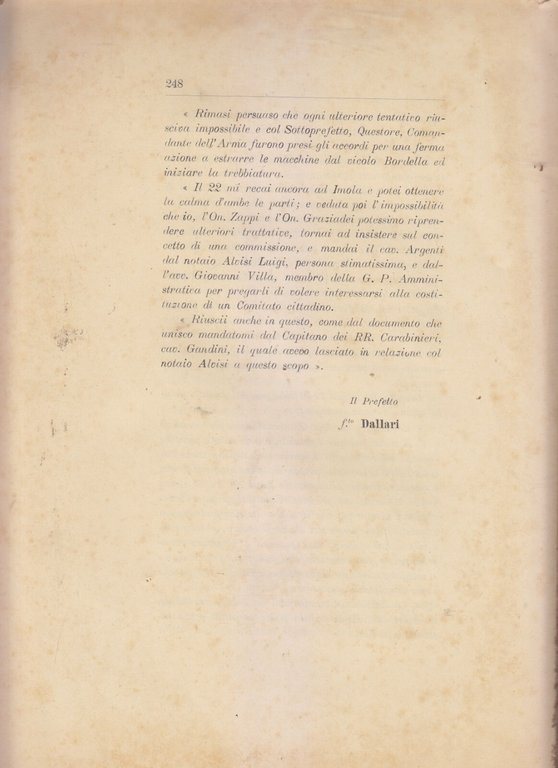 COMMISSIONE DI INCHIESTA SUI CONFLITTI AGRARI IN ROMAGNA 1911 Libro …