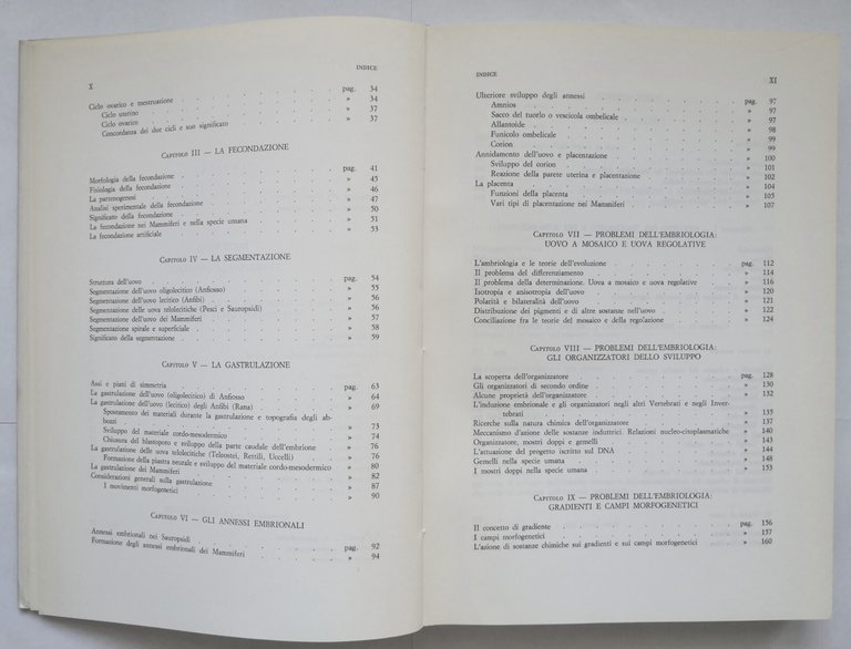 COMPENDIO DI EMBRIOLOGIA di Giuseppe Montalenti 1981 Idelson libro