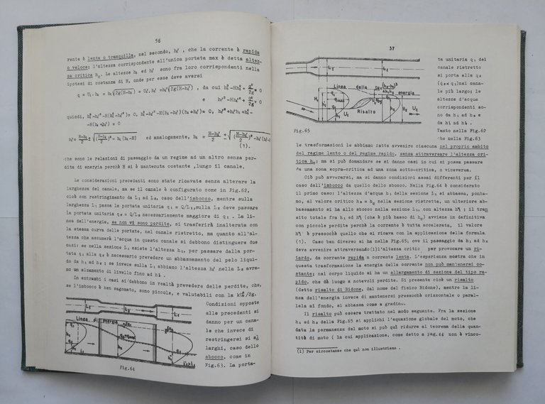 COMPENDIO DI IDRAULICA di Ettore Scimemi 1964 CEDAM libro manuale