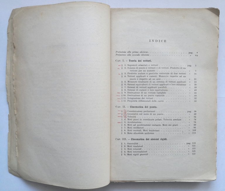 COMPENDIO DI MECCANICA RAZIONALE I Parte Levi Civita Amaldi 1946 …