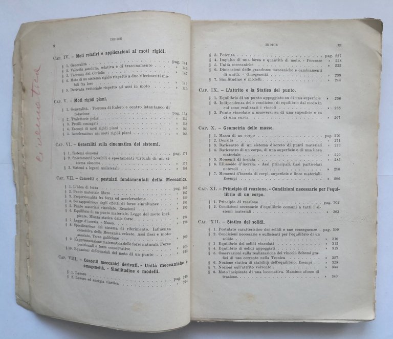 COMPENDIO DI MECCANICA RAZIONALE I Parte Levi Civita Amaldi 1946 …