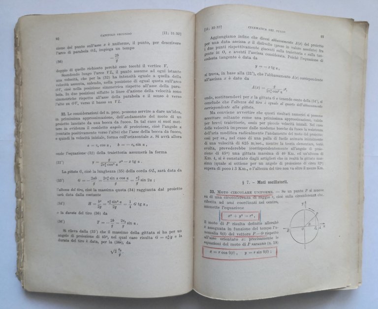 COMPENDIO DI MECCANICA RAZIONALE I Parte Levi Civita Amaldi 1946 …
