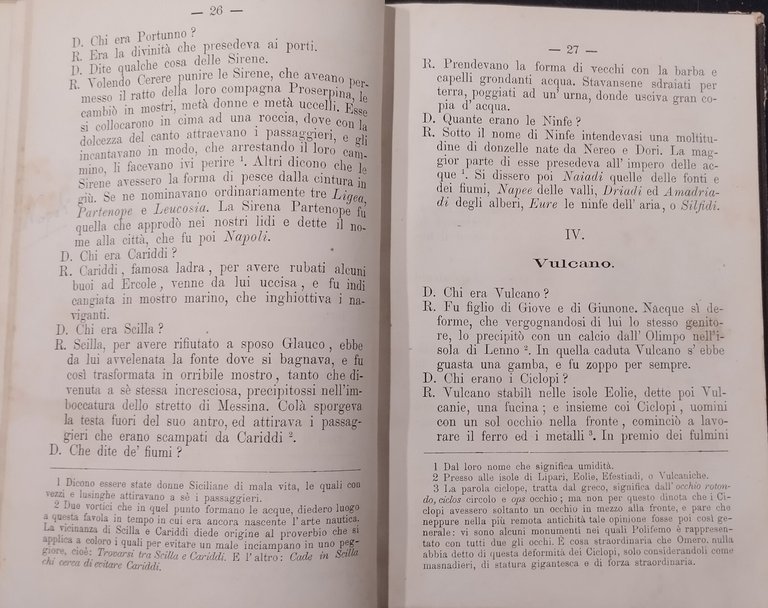 COMPENDIO DI MITOLOGIA Alfredo Morgini 1878 Morano Napoli libro antico