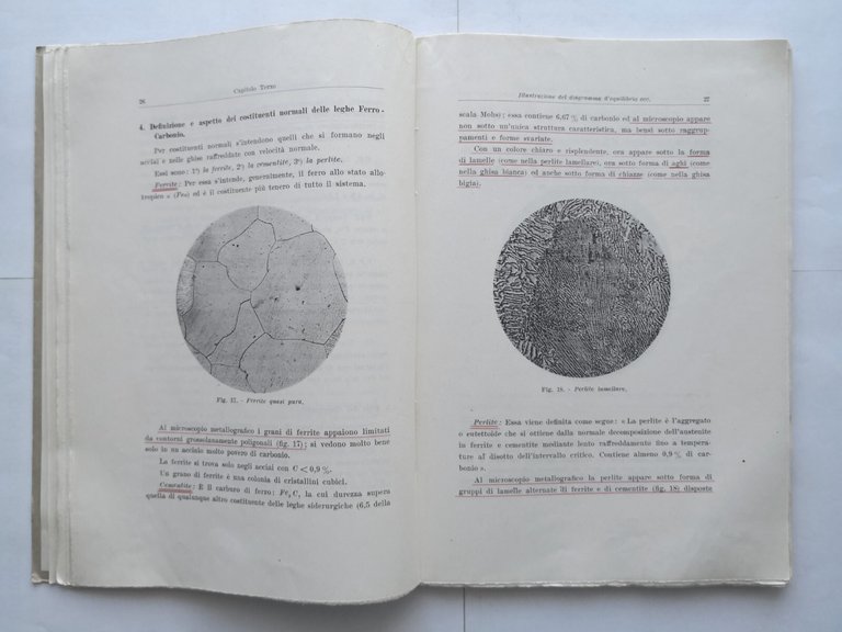 COMPLEMENTI DI TECNOLOGIA MECCANICA Almerino Viola 1951 CEDAM libro materiali