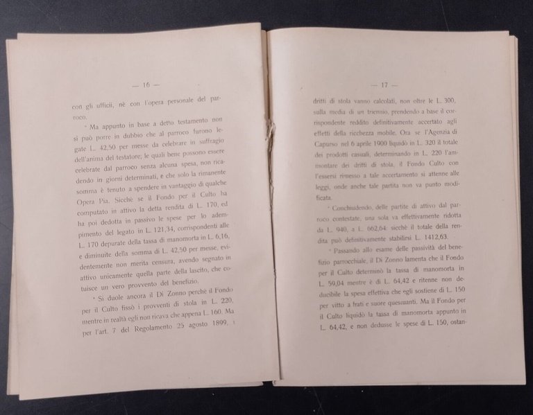 COMUNE DI TRIGGIANO CONTRO PARROCO DI ZONNO Corte d'Appello di …