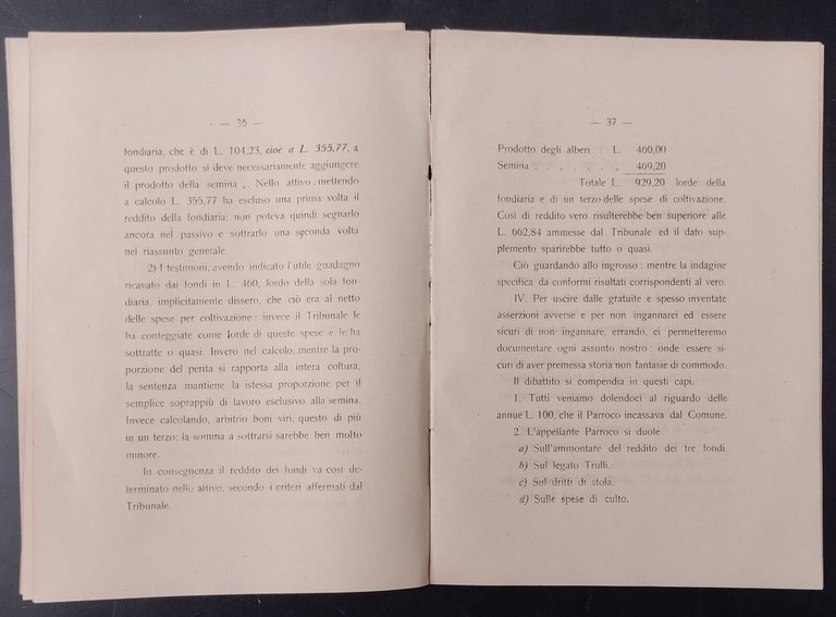 COMUNE DI TRIGGIANO CONTRO PARROCO DI ZONNO Corte d'Appello di …