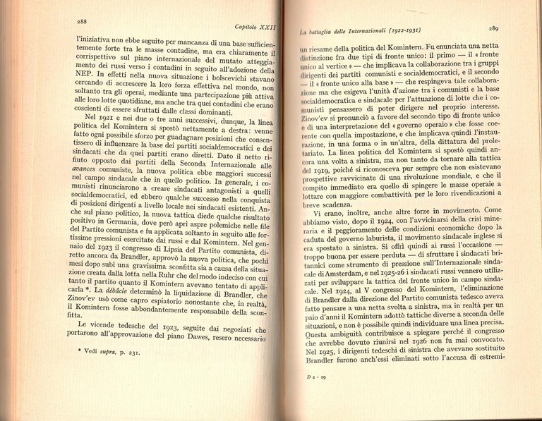 COMUNISMO E SOCIALDEMOCRAZIA 2 Volumi di Cole 1968 Laterza Libro …
