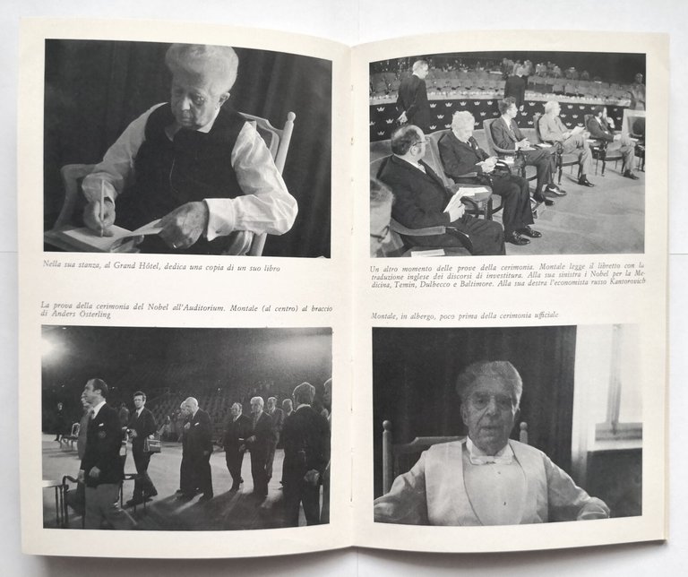 CON MONTALE A STOCCOLMA di Domenico Porzio 1976 Ferro Diario …