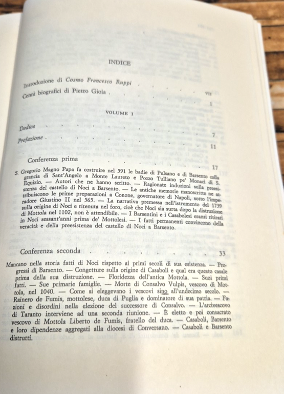 CONFERENZE ISTORICHE SULLA ORIGINE SUI PROGRESSI DEL COMUNE DI NOCI …