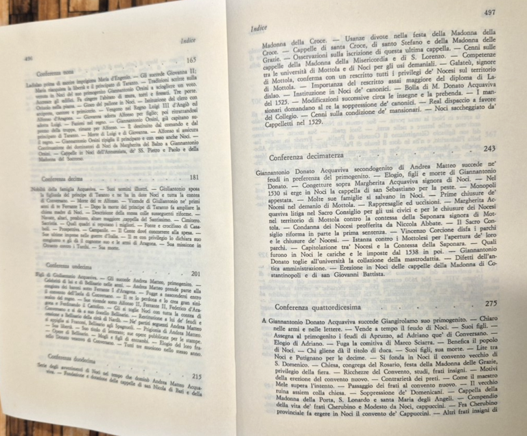 CONFERENZE ISTORICHE SULLA ORIGINE SUI PROGRESSI DEL COMUNE DI NOCI …