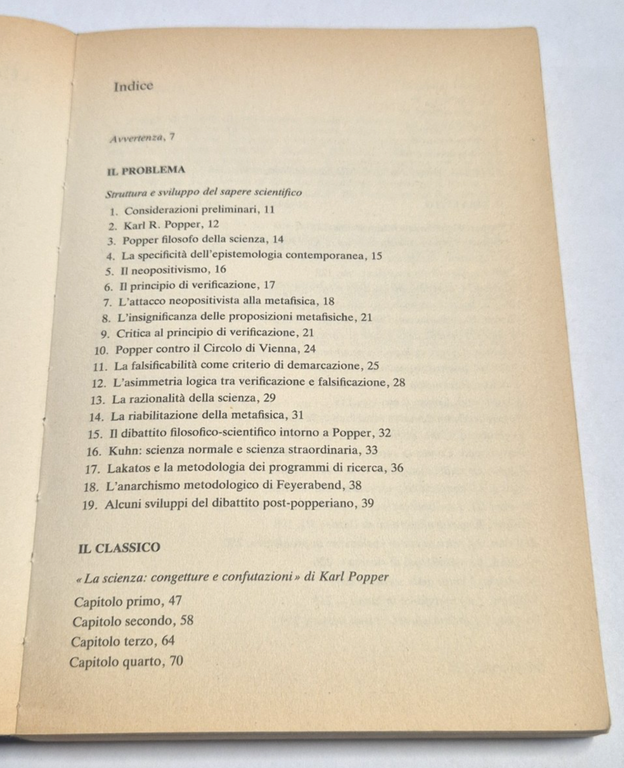 CONGETTURE E CONFUTAZIONI DI POPPER IL DIBATTITO EPISTEMOLOGICO 1988 Libro | Immagine Gallery 5