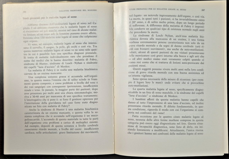CONOSCI I TUOI GENI di Aubrey Milunsky 1982 Piccin Libro …