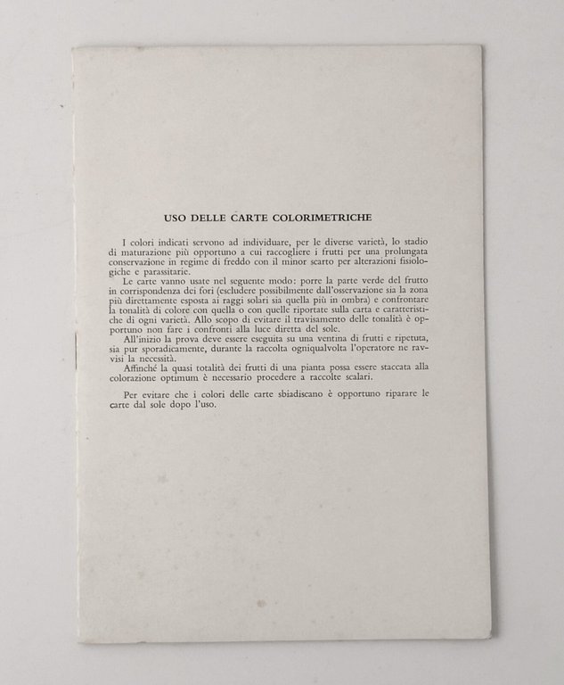 CONSERVAZIONE DELLA FRUTTA IN REGIME DI FREDDO Poma Treccani 1965 …