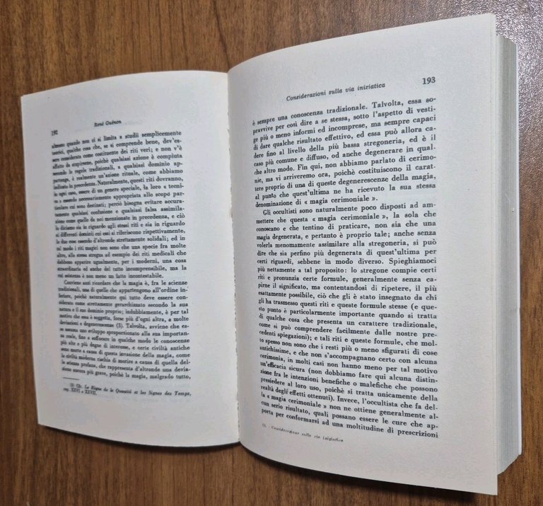 CONSIDERAZIONI SULLA VIA INIZIATICA di Renè Guenon 1987 Melita Libro