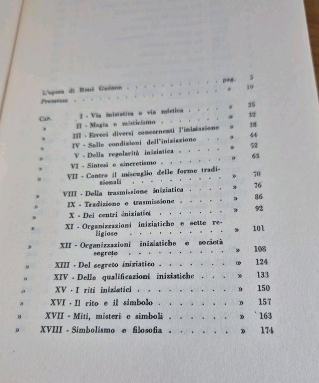 CONSIDERAZIONI SULLA VIA INIZIATICA di Renè Guenon 1987 Melita Libro