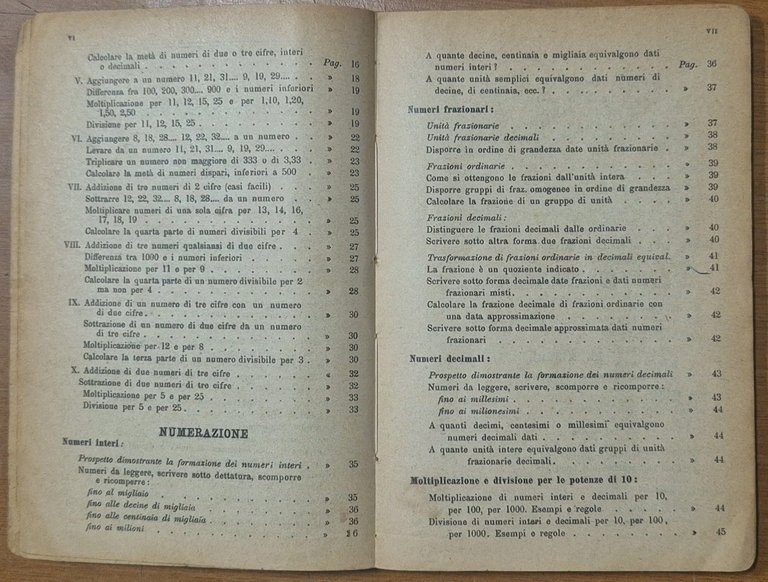 CONTEGGI MISURE E FORME esercizi di Molinari 1917 scuola elementare …