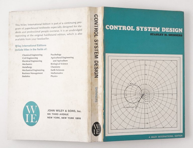 CONTROL SYSTEM DESIGN di Stanley Shinners 1964 Wiley International Edition …