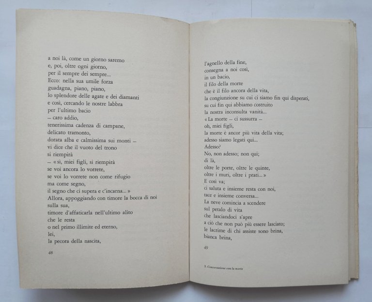 CONVERSAZIONE CON LA MORTE di Giovanni Testori 1978 Rizzoli Libro