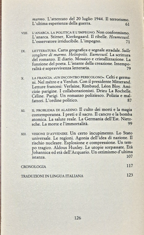 CONVERSAZIONI CON ERNST JUNGER di Julien Hervier Guanda 1987 documenti … | Immagine Gallery 5