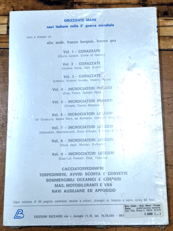 CORAZZATE CLASSE CAIO DUILIO 1972 Edizioni Bizzarri Orizzonte Mare 2 … | Immagine Gallery 2