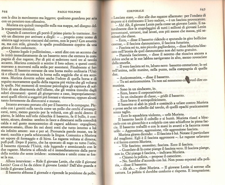 CORPORALE di Paolo Volponi 1974 Einaudi Libro I edizione romanzo