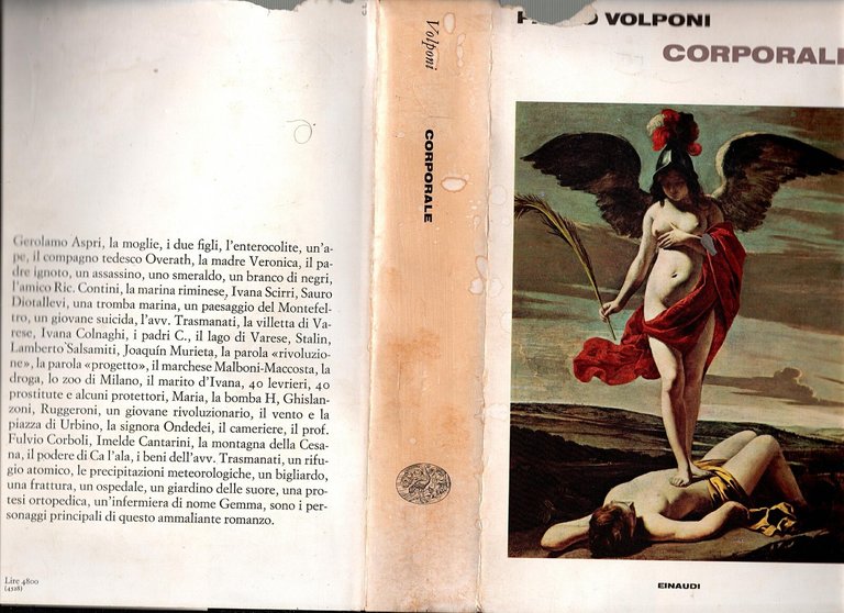 CORPORALE di Paolo Volponi 1974 Einaudi Libro I edizione romanzo
