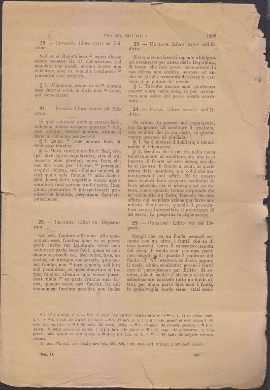 CORPUS JURIS CIVILIS nella sua miglior lezione 28 fascicoli 1884 …